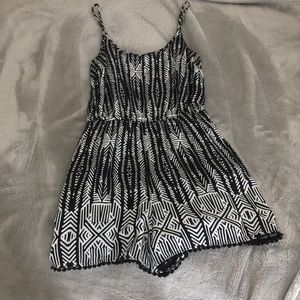 Black and white designed Romper